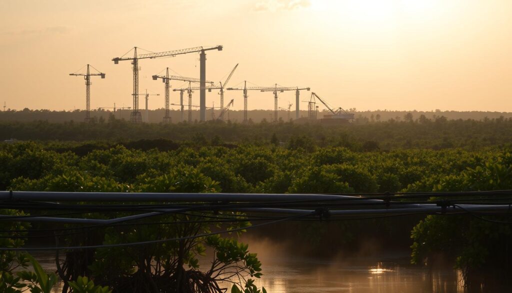 Pembangunan Infrastruktur di Hutan Mangrove