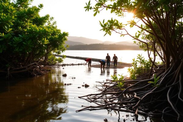 Massal Penanaman Mangrove di Pesisir Jawa Penanaman Mangrove Massal di Pesisir Jawa