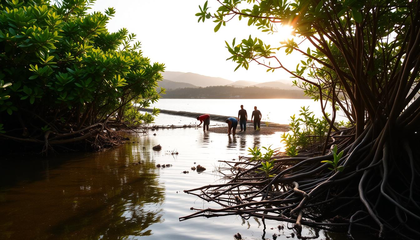 Penanaman Mangrove Massal di Pesisir Jawa