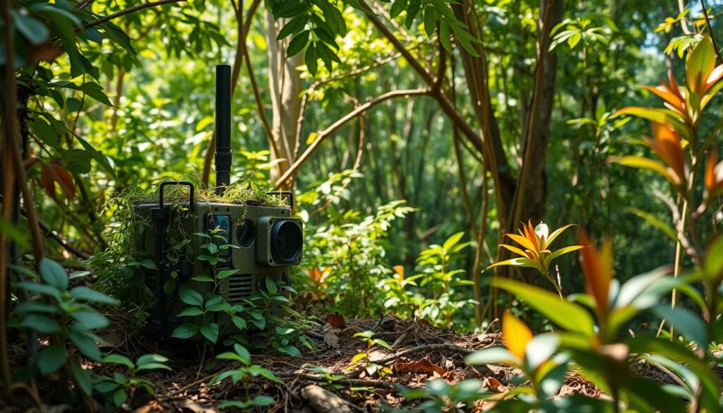 kamera trap di hutan belantara